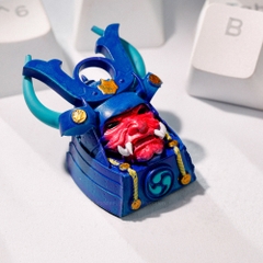 Blue Samurai Artisan Keycap Breakwooden