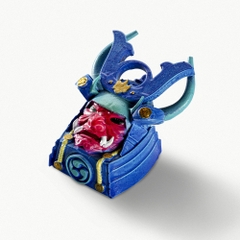 Blue Samurai Artisan Keycap Breakwooden