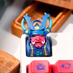 Blue Samurai Artisan Keycap Breakwooden 2