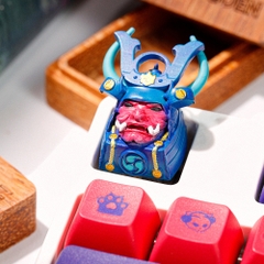 Blue Samurai Artisan Keycap Breakwooden 2