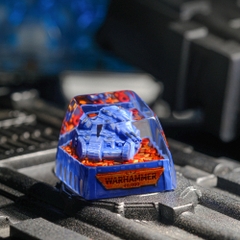 Blue Tank Artisan Keycap Breakwooden