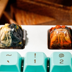 Bull Dog Artisan Keycap Breakwooden