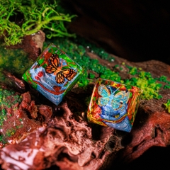 Butterfly Artisan Keycap Breakwooden 3