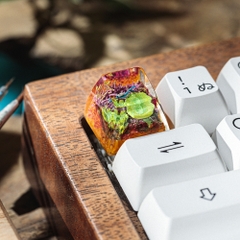 Coral Artisan Keycap Breakwooden
