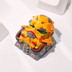 Cyberpunk - Yellow Artisan Keycap Breakwooden 2