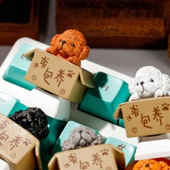 Dog Artisan Keycap Breakwooden