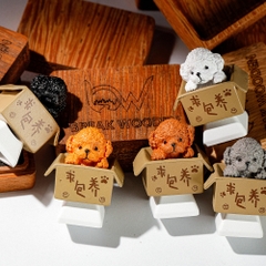 Dog Artisan Keycap Breakwooden