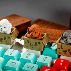 Dog Artisan Keycap Breakwooden