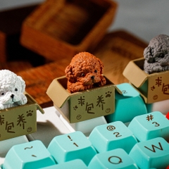 Dog Artisan Keycap Breakwooden