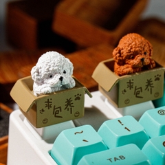 Dog Artisan Keycap Breakwooden