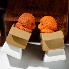 Dog Artisan Keycap Breakwooden