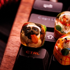 Dog Artisan Keycap Breakwooden 2