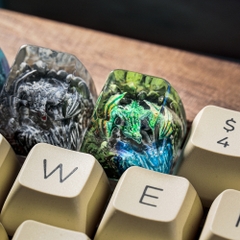 Dragon Artisan Keycap Breakwooden