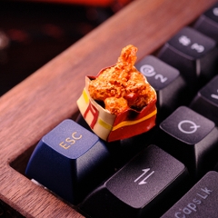 Food - Fried Chicken Artisan Keycap Breakwooden