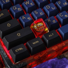 Football Club - AS Roma Artisan Keycap Breakwooden