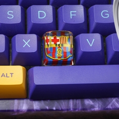 Football Club - Barcelona Artisan Keycap Breakwooden