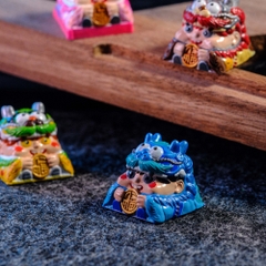 Fortune Cat Artisan Keycap Breakwooden