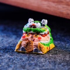 Fortune Cat Artisan Keycap Breakwooden