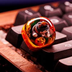 Fortune Cat Artisan Keycap Breakwooden 3