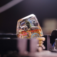 Godzilla In City Keycap Breakwooden