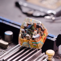 Godzilla In City Keycap Breakwooden