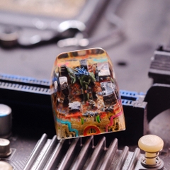 Godzilla In City Keycap Breakwooden