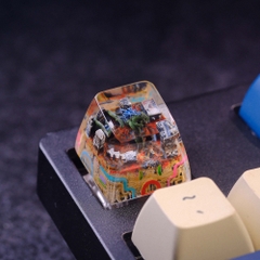 Godzilla In City Keycap Breakwooden