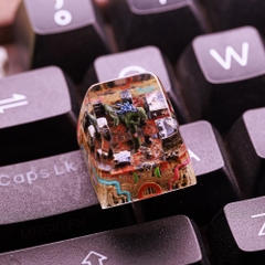 Godzilla In City Keycap Breakwooden 2