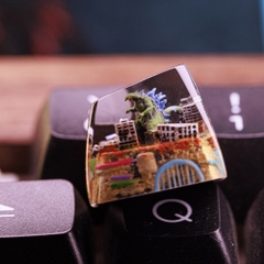 Godzilla In City Keycap Breakwooden 2