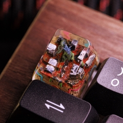 Godzilla In City Keycap Breakwooden 2