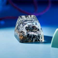 Gray Dragon Artisan Keycap Breakwooden 10