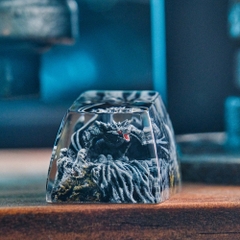 Gray Dragon Artisan Keycap Breakwooden 11