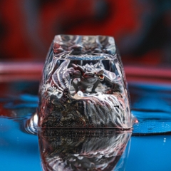 Gray Dragon Artisan Keycap Breakwooden 2