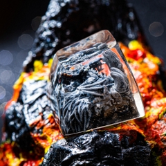 Gray Dragon Artisan Keycap Breakwooden 2