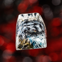 Gray Dragon Artisan Keycap Breakwooden 3