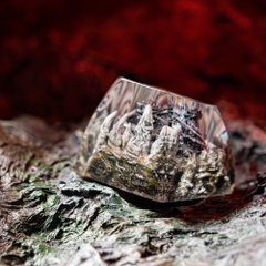 Gray Dragon Artisan Keycap Breakwooden 3