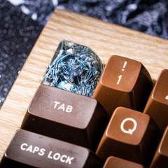 Gray Dragon Artisan Keycap Breakwooden 4