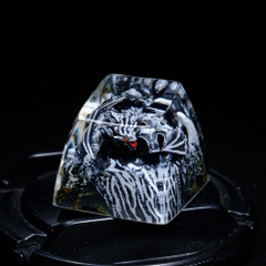 Gray Dragon Artisan Keycap Breakwooden 5