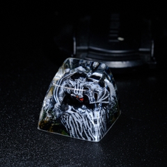 Gray Dragon Artisan Keycap Breakwooden 5