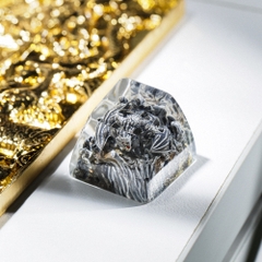 Gray Dragon Artisan Keycap Breakwooden 7