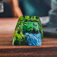 Green Dragon Artisan Keycap Breakwooden