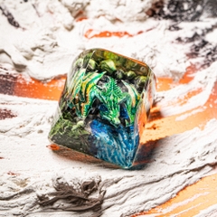 Green Dragon Artisan Keycap Breakwooden 2