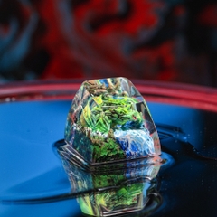Green Dragon Artisan Keycap Breakwooden 3