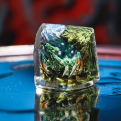 Green Dragon Artisan Keycap Breakwooden 3