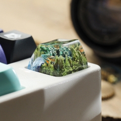 Green Dragon Artisan Keycap Breakwooden 3
