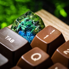 Green Dragon Artisan Keycap Breakwooden 4
