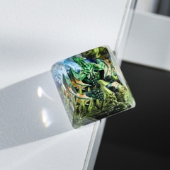 Green Dragon Artisan Keycap Breakwooden 4