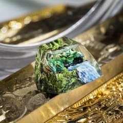 Green Dragon Artisan Keycap Breakwooden 5