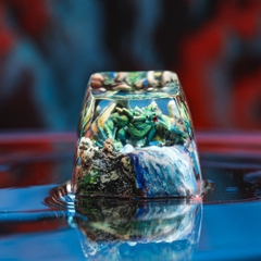 Green Dragon Artisan Keycap Breakwooden 6