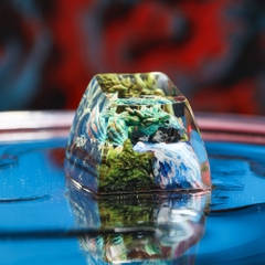 Green Dragon Artisan Keycap Breakwooden 6